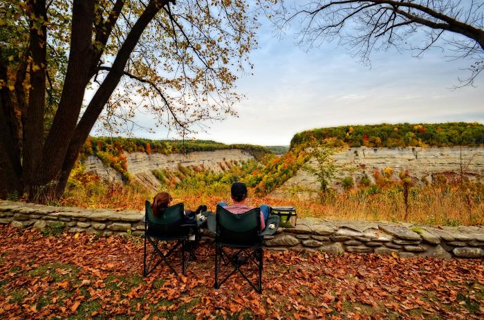 Best Leaf Peeping Spots in the Finger Lakes Livingston - Fall Letchworth State Park